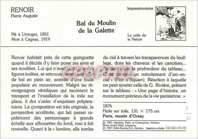Bal do Moulin de la Galette — Impressionismo — Spadem, Paris, e Cosmopress, Genève — Verso