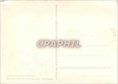 Droga wiejska — Malowana ustami — G. Borbeudienne, Éditions des Artistes Peintres, Nr F 1402/59 — Rewers