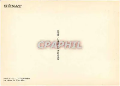 Pałac Luxembourg — Tron Napoleona — Wydawnictwo Senatu — Rewers