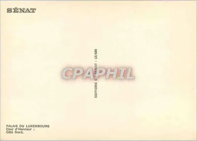 Pałac Luxembourg — Plac Honorowy, strona północna — Wydawnictwo Senatu — Rewers