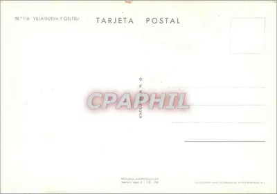 Villanueva y Geltrú — widok panoramiczny i taniec — N°116 — Rewers