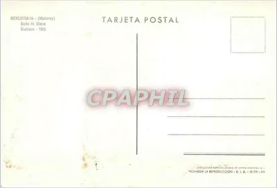 Banho de Diane — Menestralia (Majorca) — Giuliano, n° 1825 — Verso