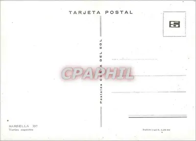Marbella — Vários aspectos — Postales Costa del Sol 392 — Verso
