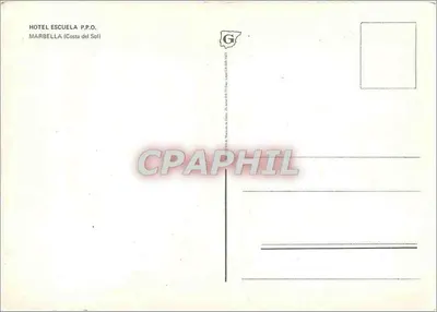 Hôtel Escuela — Marbella (Costa del Sol) — wydawca P.P.O. — Rewers