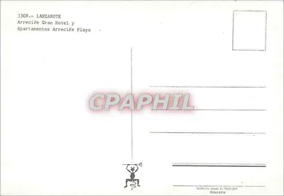 Arrecife — Rzeźba i budynki — nr 3308 — Rewers