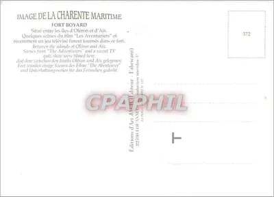 Fort Boyard — Charente Maritime — Éditions d'Art (Fabricant) n°372 — Verso