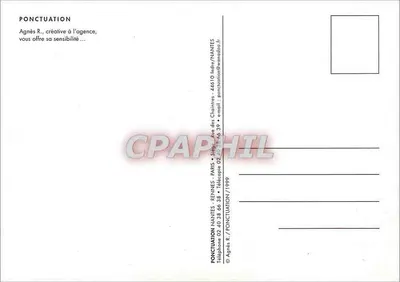 Tęczowa głowa — dzieło sztuki abstrakcyjnej — Agnès R. / PONCTUATION / 1999 — Rewers