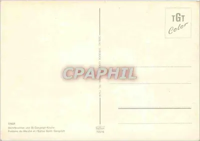 Trier — Fontanna na Rynku i Katedra św. Gangolfa — Kofferecke — Rewers