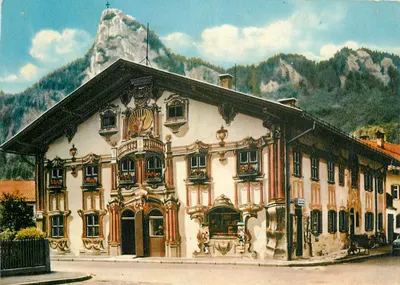 Pilatus-Haus — Oberammergau, Alemanha — editor Schöning & Co., Lübeck