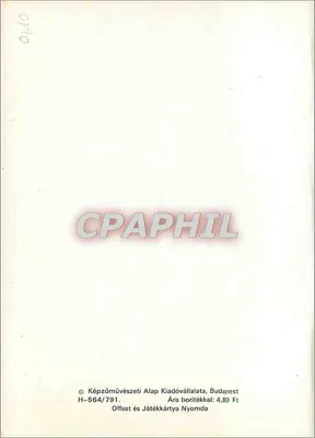 Arranjo de flores — pintura a óleo — editor V. Bartók, n° H-564/791 — Verso