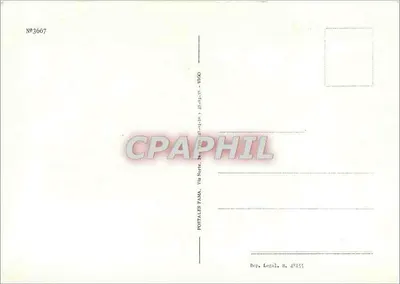 Młody mężczyzna przynoszący kartkę pocztową do młodej kobiety przy drzwiach — R. Pantale — Wydawca POSTALES FAMA, Vigo — Rewers