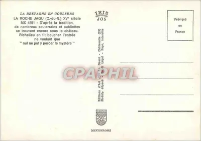 La Roche-Jagu — Zamek z XV wieku — Wydawnictwo Art Jos — Rewers