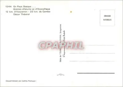 Jaskinie Isturitz i Oxocelhaya — Prowansja Baska — Wydawnictwo Europe Pierron — Rewers