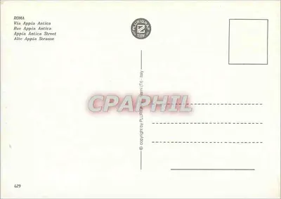Rzym — Via Appia Antica — Plurigraphe Termini — Rewers