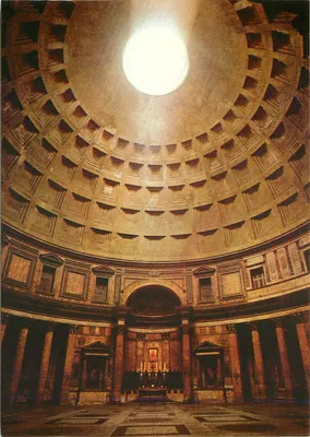 Pantheon — Wewnętrzny — widok na dach i nawę — wydawca PLURIGRAF TERNI, n° 595