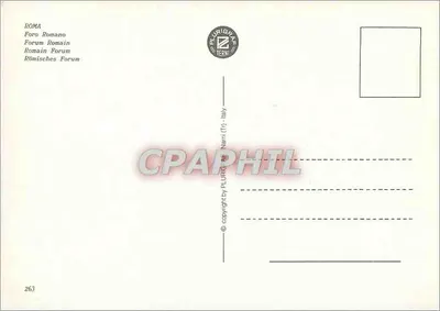 Forum Rzymskie — Rzym — wydawca Burigraf, nr 265 — Rewers