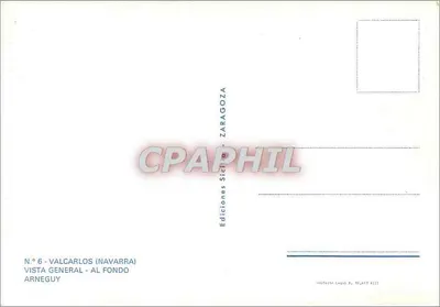 Valcarlos (Navarra) — ogólny widok — wydawca Ediciones Sicilia Zaragoza, nr 6 — Rewers
