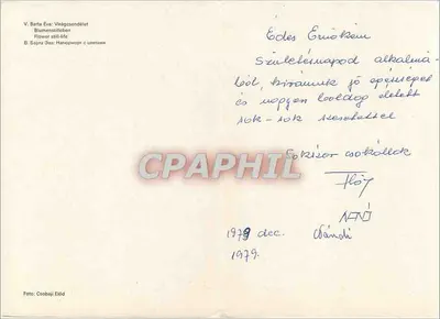 Bukiet kwiatów — still-life — Képzőművészeti Alap Kiadóvállalat, Budapest, H-567/791 — Rewers