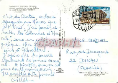 Rynek w Ceucie — Wydawca: Comercial Escudo de Oro, S.A. — N° 12 — Rewers
