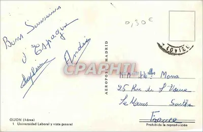 Gijón (Aerea) — Università Laborale e vista generale — Aeropost Madrid — Verso
