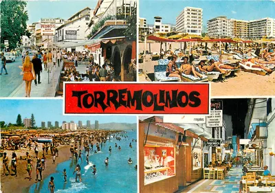 Torremolinos — vista da praia, ruas e comércios — editor Costa del Sol, n° 1591