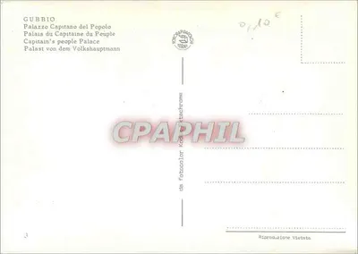 Gubbio — Pałac Capitano del Popolo — Rewers