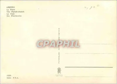 Arezzo — A Pieve — Editor F.S.A. n° 18355 — Verso