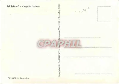 Bergamo — Krypta Colleoni — wydawca G. Carminati, seria CR.0451 — Rewers