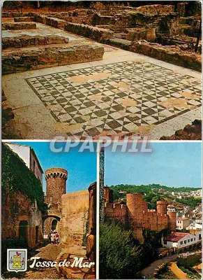Tossa de Mar — Ruínas romanas com tabuleiro e castelo — PEUAVO, N° GE 1764 m