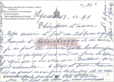 Legnano — widok panoramiczny — wydawca nieznany, numer serii nieczytelny — Rewers