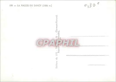 सैंसी की घाटी (1886 मीटर) — पैनोरमा दृश्य — एडिशन्स डू लिस, क्लेरमॉंट-फेरांड — पीछे