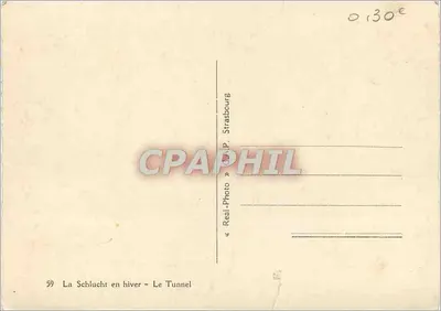 La Schlucht no inverno - O Túnel — Strasbourg — Réal-Photo — Verso