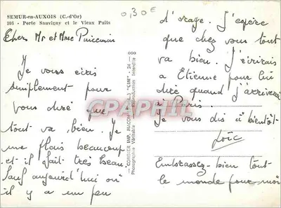 Semur-en-Auxois — Brama Sauvigny i Stary Studzieniec — Wyd. Macon — Rewers