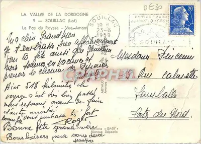 A Vale da Dordogne — Vista Amont — Éditions « Gaby » — Verso