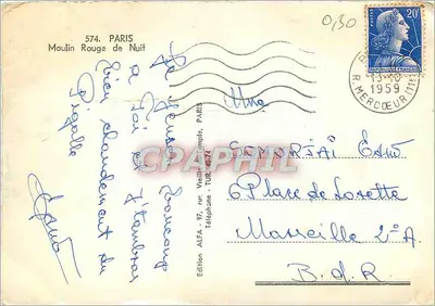 Moulin Rouge — Paris — Edition ALFA n°574 — Rückseite
