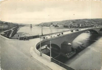 Viena - O Novo Ponte — Perspectiva sobre o Rio Reno — Edição Blanchard-Préves