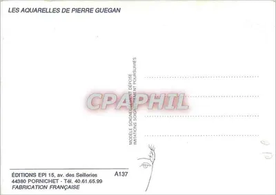Casa de pedra com telhado de colmo — desenho a água-forte — Edições EPI, A137 — Verso