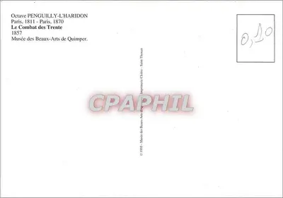 Bitwa Trzydziestu — Octave PENGUILLLY-L'HARIDON — Muzeum Sztuk Pięknych w Quimper — Rewers