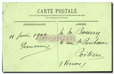 Saint-Malo — O Túmulo de Châteaubriand — A. Binot — Verso
