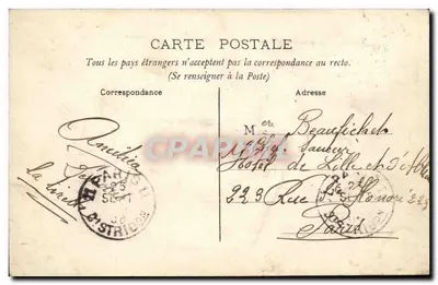 Châteauroux — O Castelo Raoul — Edição Murmouër, n°113 — Verso