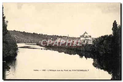 Indre — 190 - A Abadia vista do Ponte de FONTGOMBAULT