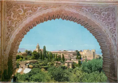 Granada. Alhambra — Vista geral desde o Generalife — Kolor, série 45, n° 119