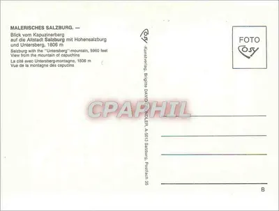 Salzburg — widok z Kapuzinerberg — wydawca Cosy, Salzburg — Rewers