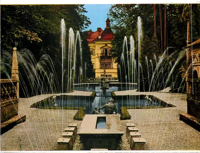 Hellbrunn bei Salzburg — Jardins com fontes — Cosy Kunstverlag, Brigitte David, A-5013 Salzburg, Nr. 400