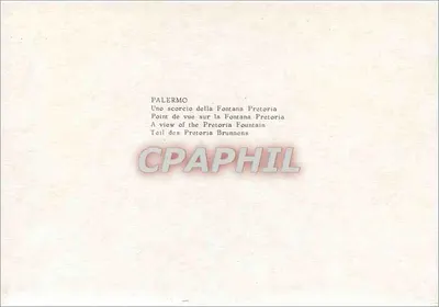 Palerme — Widok na Fontannę Pretorię — Rewers