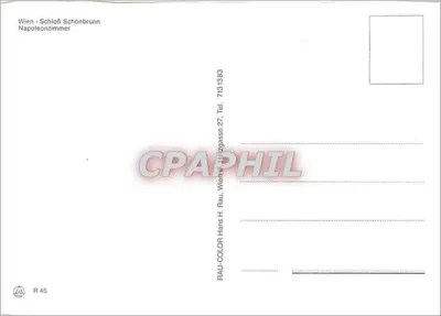 Sala Napoléon no Schloss Schönbrunn — Viena — editor Rau, n° 7131383 — Verso