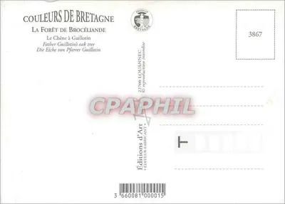 Il quercio di Guillotin — foresta di Paimpont — Éditions d'Art, n° 3867 — Verso