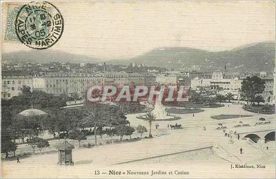 Nice - Nouveaux Jardins et Casino — J. Kleidman, Nice, n°13