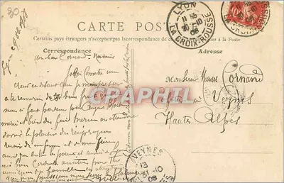 Lyon — Bulwar Croix-Rousse (strona północna) — B.P. Paris, nr 2690 — Rewers