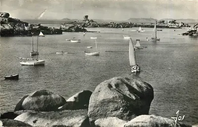 A crique de Coz-Pors com maré alta — Tregastel (C.-du-N.) — Éditions d'Art JOS, n° 0860
